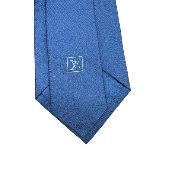 LOUIS VUITTON Monogram Tie Damier Stripe Silk Bundle of 2 NWOT - Picture 6 of 9